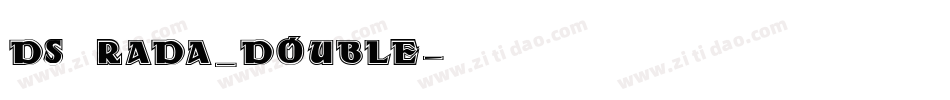 DS Rada_Double字体转换